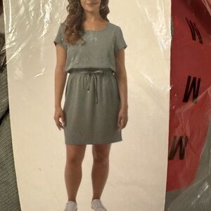 32 Degrees Soft Twill Drawstring Dress, M
